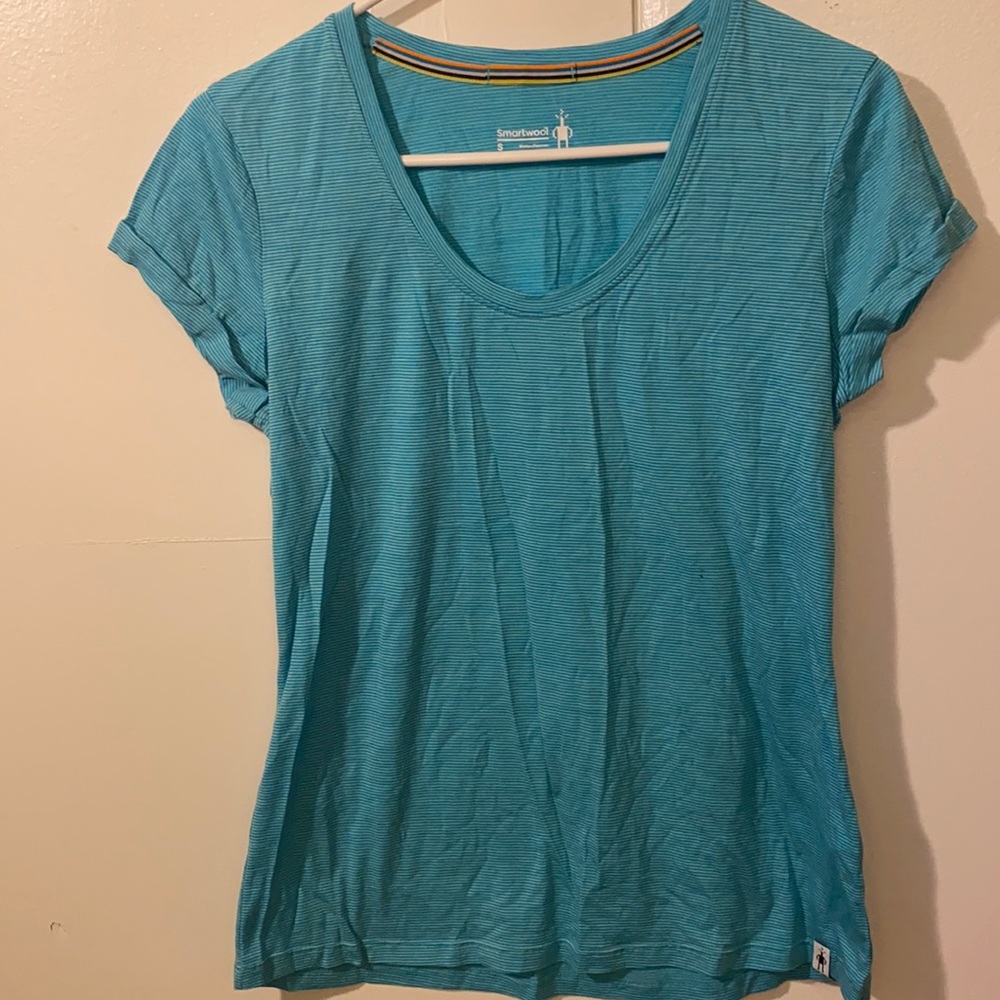 Smart wool blue T-shirt